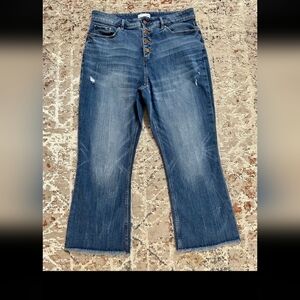 Loft high waist kick crop